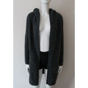 The Group by Babaton Larner Long Hooded Open Front Cardigan Alpaca Size XXS